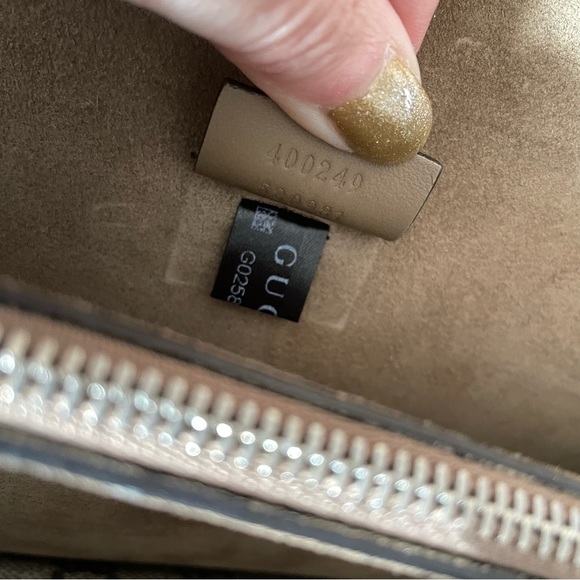 Gucci Dionysus Small Rectangular Bag GG Supreme and Taupe Suede - Picture 12 of 16
